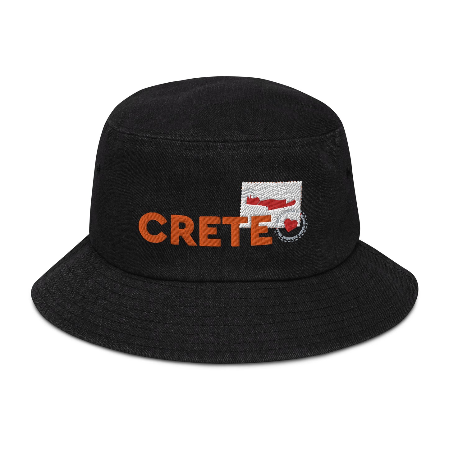 Crete Greece Island Denim Adult Unisex Bucket Hat