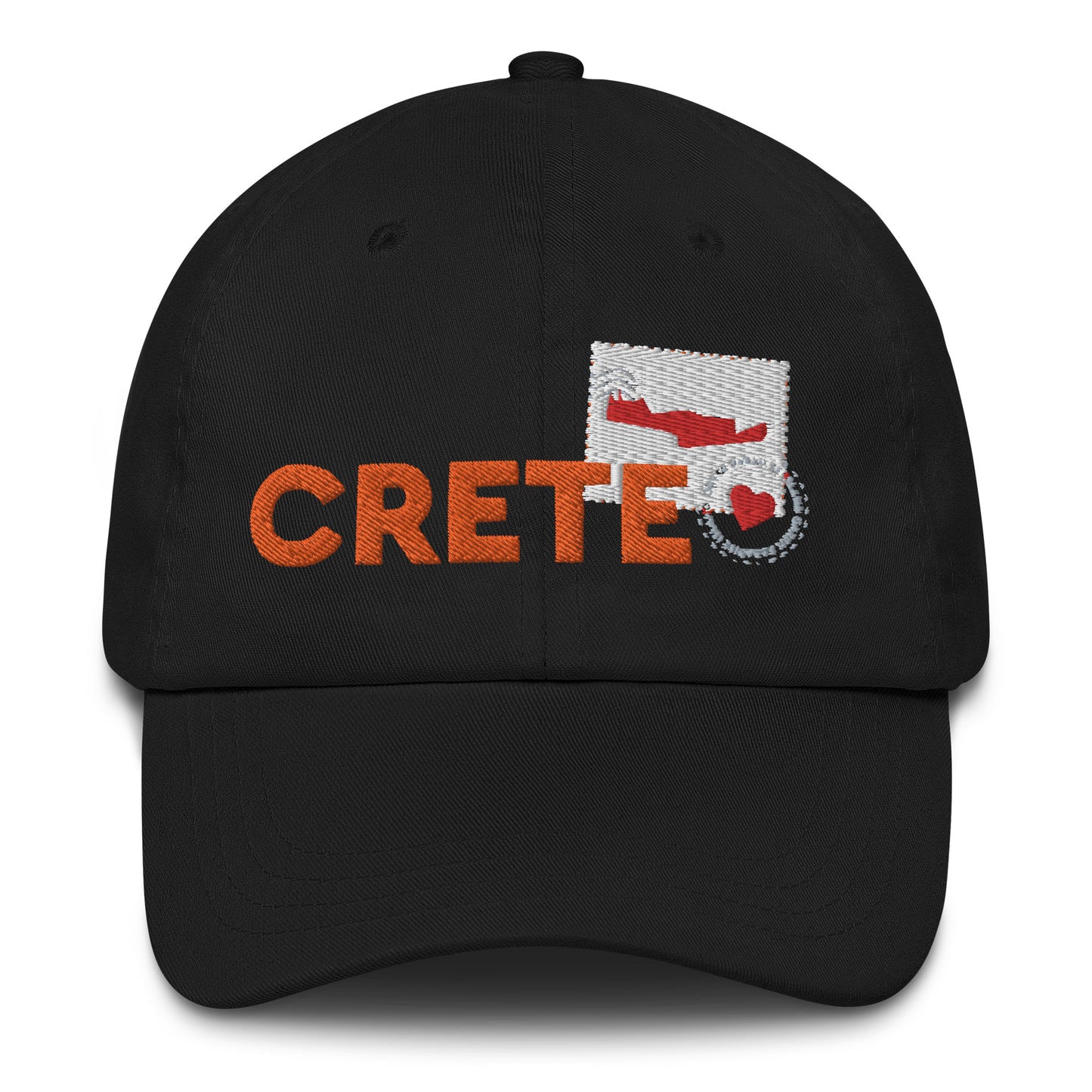 Crete Greece Adult Unisex Adjustable Baseball Cap Hat Black