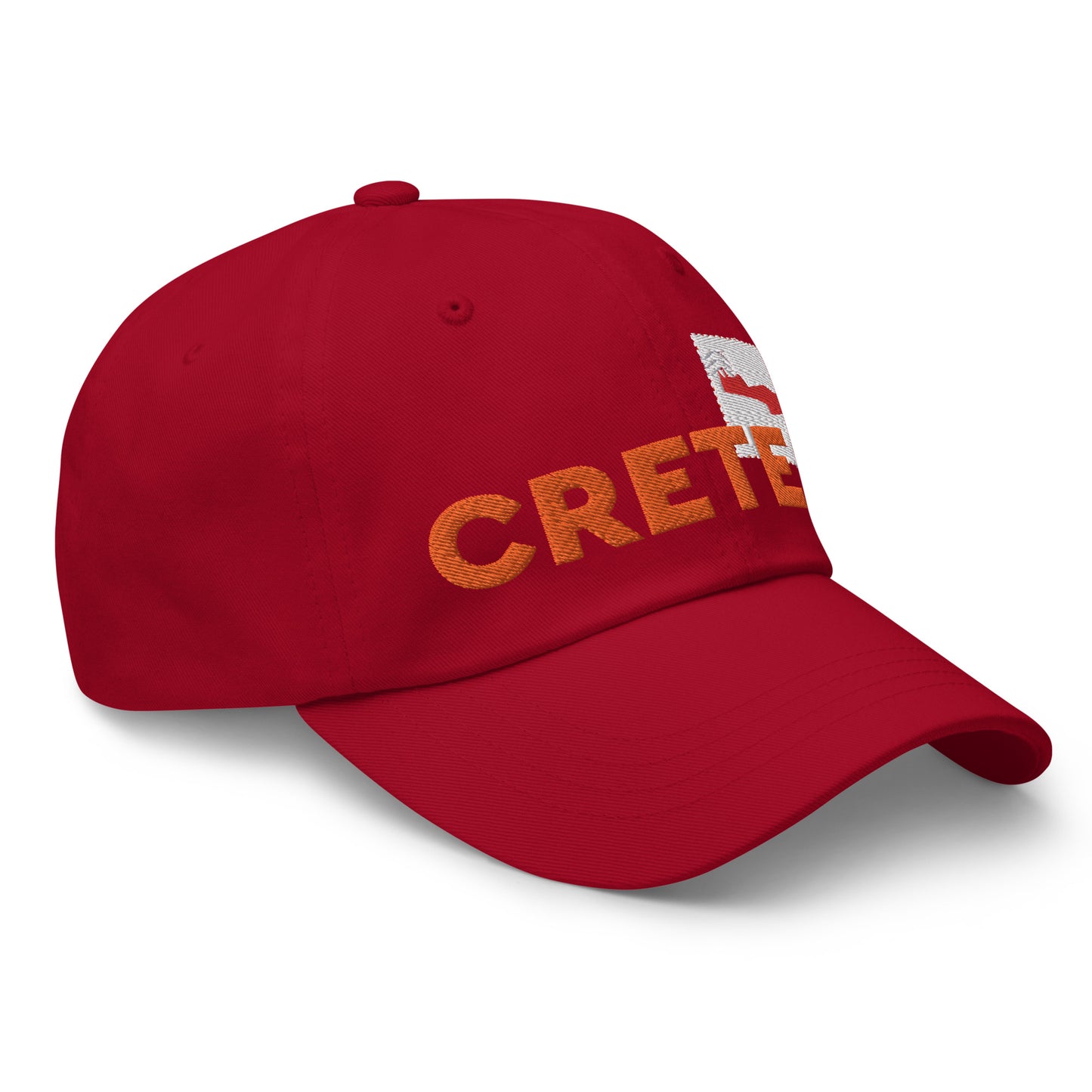 Crete Greece Adult Unisex Adjustable Baseball Cap Hat Cranberry