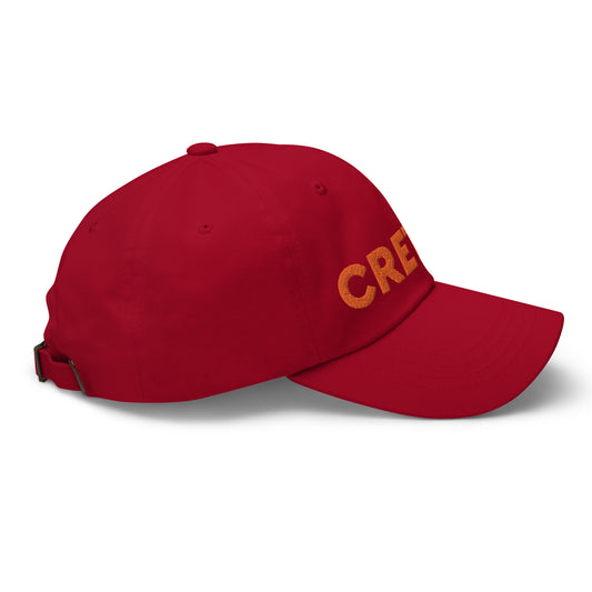 Crete Greece Adult Unisex Adjustable Baseball Cap Hat Cranberry